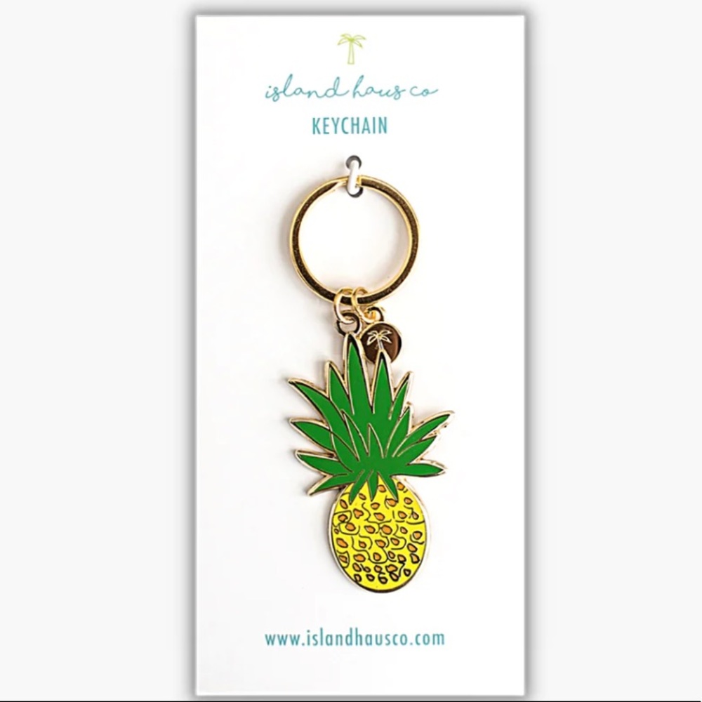 Island Haus Co Pineapple Keychain